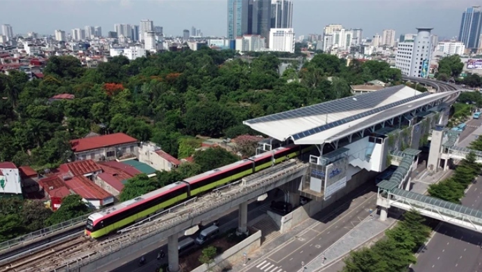 Nhon-Hanoi Station metro line to begin commercial operation this week